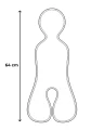 Wełniana wkładka termoregulacyjna MINI merino do fotelika 0–13 kg Denim Patulove wymiary