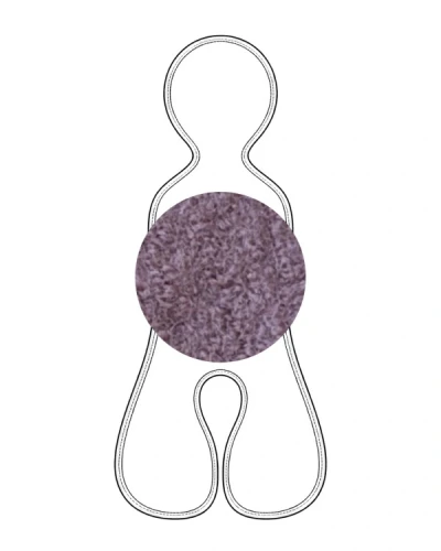 Wełniana wkładka termoregulacyjna MINI merino do fotelika 0–13 kg Wrzos Patulove