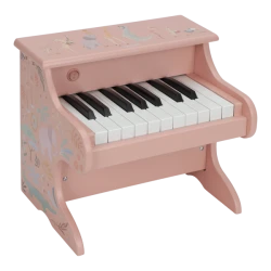 Little Dutch Drewniane pianino różowe Safari Friends