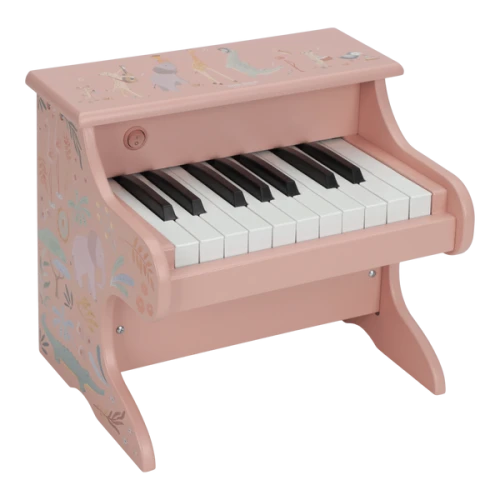 Little Dutch Drewniane pianino różowe Safari Friends