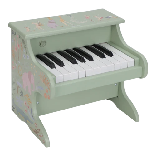 Little Dutch Drewniane pianino zielone Safari Friends