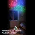 Zestaw disco karaoke na 2 mikrofony ciemnoniebieski MOB 7 trybów świetlnych