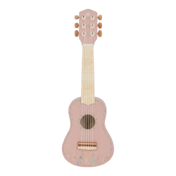 Little Dutch Drewniana gitara różowa Safari Friends