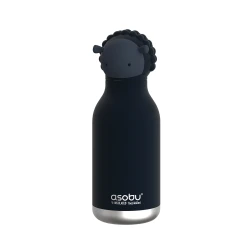 Butelka termiczna ze słomką Bestie Owca czarna 460 ml Asobu