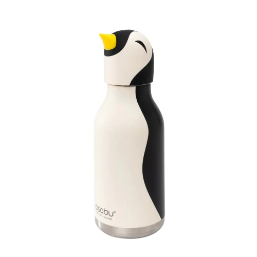Butelka termiczna ze słomką Bestie Pingwin 460 ml Asobu