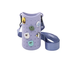 Etui na butelkę z paskiem Bestie Sling niebieskie Asobu