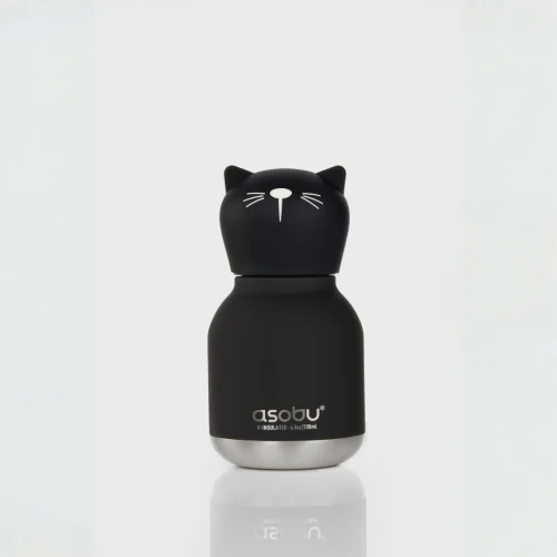 Butelka termiczna Mini Bestie Czarny Kot 200 ml Asobu