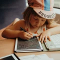 Kidydraw-Mini tablet rysunkowy animals Kidywolf zawiera 30 ilustarcji