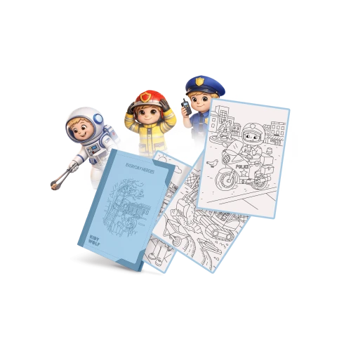 Wkłady uzupełniające do K-DRAW-PAD 6+ Everyday heroes Kidywolf