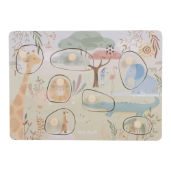 Puzzle dźwiękowe Safari Friends FSC Little Dutch