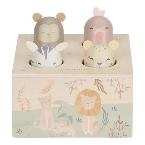 Drewniana zabawka pop-up Safari Friends FSC Little Dutch