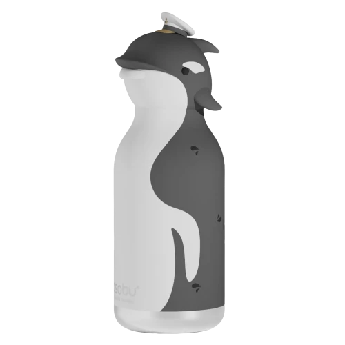 Butelka termiczna ze słomką Bestie Wieloryb 460 ml Asobu
