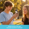 Butelka termiczna ze słomką Bestie Wieloryb 460 ml Asobu miękka pokrywka