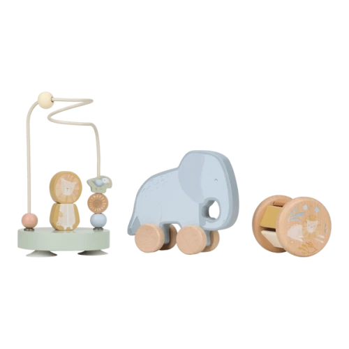 Drewniany zestaw prezentowy Safari Friends FSC Little Dutch