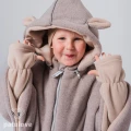 Ponczo samochodowe Lamb Beige Patulove ciepły polar
