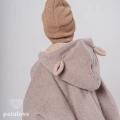 Ponczo samochodowe Lamb Beige Patulove zdejmowany kaptur