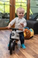 Rowerek biegowy jeździk 2w1 pomarańczowy z pomarańczowymi felgami ciche koła pasek do noszenia FWRider dużo wariantów kolorystycznych