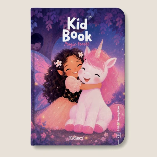 Tablet Graficzny z kartami pracy do rysowania KidBook Magic Forest Kidinex 
