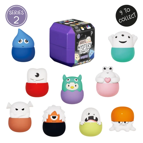 EGGY'S MYSTERY LIGHTS Monsters Mini lampki niespodzianki Eggy&Friends