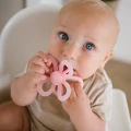 Gryzak silikonowy Flower różowy BabyOno z wypustkami