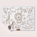KidSketch Silikonowa mata do kolorowania i pisania Safari Kidinex