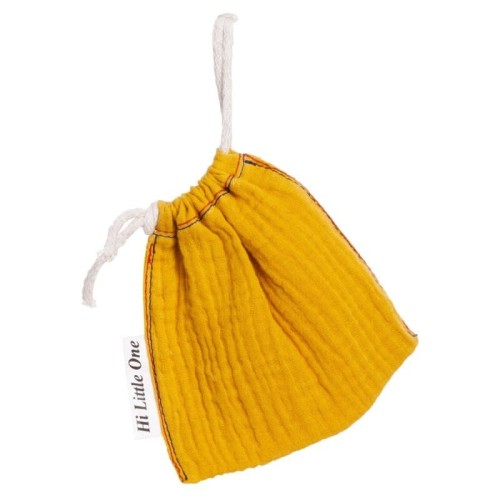 Woreczek na smoczek Mustard - żółty / Hi Little One