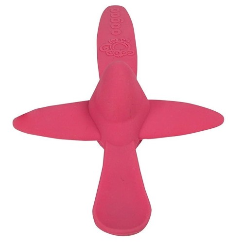 Silikonowa łyżeczka do karmienia Pink Plane - oogaa