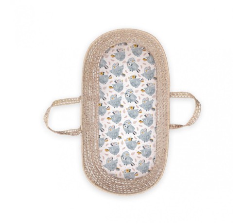 Bawełniane prześcieradło do gondoli Ptaszki / BabySteps 