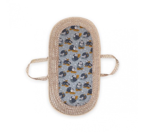 Bawełniane prześcieradło do gondoli Leśne Zwierzaki / BabySteps 