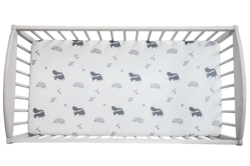 Prześcieradło do łóżeczka We care Wiewióry 120 x 60/ Sleepee