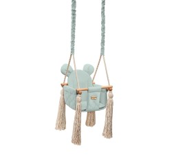 Huśtawka VelvetSwing Sky Gray drewniana Babysteps