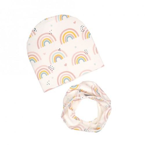 Komplet czapka komin Tęcza UL&Ka