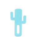 Gryzak silikonowy dla dzieci Kaktus Niebieski MINIKOIOI